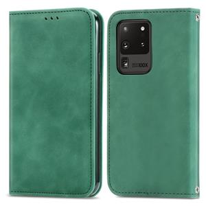 huismerk Voor Samsung Galaxy S20 Ultra Retro Skin Feel Business Magnetische Horizontale Flip Lederen Case met Houder & Kaart Slots & Portemonnee & Foto Frame (