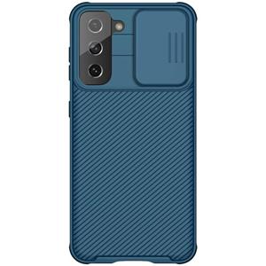 Voor Samsung Galaxy S21 5G NILLKIN Black Mirror Pro Series Camshield Volledige dekking Stofdichte krasbestendige telefoonhoes (Blauw)