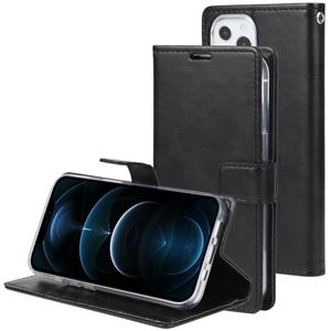 GOOSPERY Blue Moon Crazy Horse Texture Horizontale Flip Leather Case met houder & Card Slot & Wallet Voor de iPhone 13 Pro