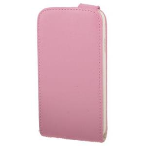 Huismerk Pure Kleur Vertical Flip lederen hoesje voor Samsung Galaxy S IV / i9500 (Baby Roze)