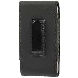 huismerk Vertical Flip lederen hoesje met riemclip voor Samsung Galaxy S5 / G900(zwart)