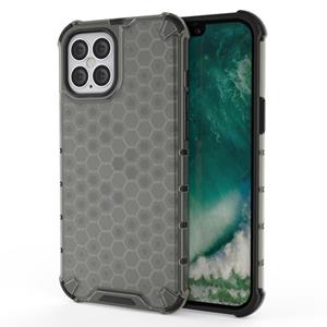 huismerk Voor iPhone 12 mini Schokbestendige honingraat PC + TPU Case(Grijs)