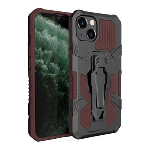 huismerk Machine Armor Warrior PC + TPU-telefooncase voor iPhone 13 Pro (Brown)