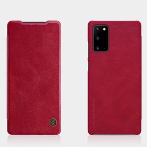 Voor Samsung Galaxy Note 20 NILLKIN QIN-serie Crazy Horse Texture Horizontale Flip Lederen case met kaartsleuf (rood)