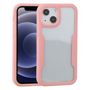 huismerk Acrylic + TPU 360 graden volledige dekking schokbestendige beschermhoes voor iPhone 13 mini