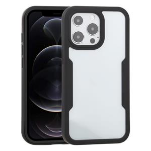 huismerk Acryl + TPU 360 graden volledige dekking schokbestendig beschermhoesje voor iPhone 13 Pro (zwart)