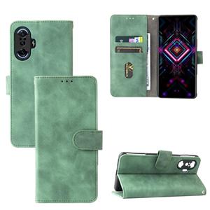 huismerk Solid Color Skin Feel Magnetic Buckle Horizontale Flip Calf Texture PU Lederen Case met Houder & Kaart Slots & Portemonnee voor Xiaomi Poco F3 GT / Re