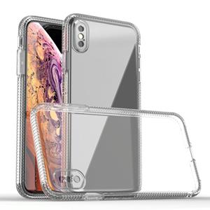 huismerk Schokbestendige transparante TPU-airbag beschermhoes voor iPhone XS MAX