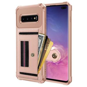 huismerk Voor Samsung Galaxy S10 ZM06 kaarttas TPU + lederen telefoonhoes