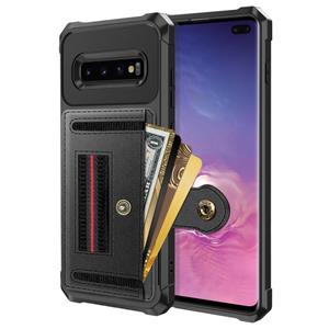 huismerk Voor Samsung Galaxy S10 ZM06 kaarttas TPU + lederen telefoonhoes