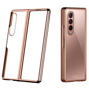 huismerk Voor Samsung Galaxy Z Fold3 5G Symphony Plating PC Shockproof Protective Case (Rose Gold)