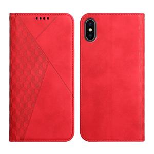 huismerk Diamond Pattern Slaging Skin Feel Magnetic Horizontal Flip Lederen Case met Kaart Slots & Houder & Portemonnee voor iPhone XR