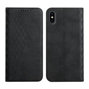 huismerk Diamond Pattern SPLICING Skin Feel Magnetic Horizontal Flip Lederen Case met kaartslots & houder & portemonnee voor iPhone XR