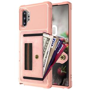 huismerk Voor Samsung Galaxy Note10 + ZM06 Card Bag TPU + lederen telefoonhoes