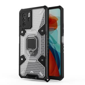 huismerk Voor Xiaomi Redmi Note 10 Pro 5G Space PC + TPU Ringhouder Beschermhoes