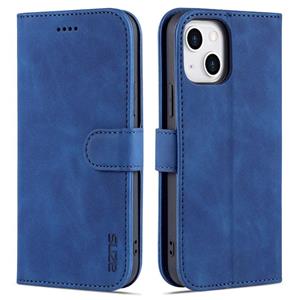 Azns Skin Feel Calf Texture Horizontale Flip Lederen Case met Kaart Slots & Houder & Portemonnee voor iPhone 13