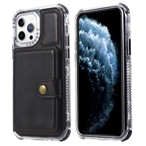 huismerk Portemonnee-kaart Schokbestendige telefooncase voor iPhone 13