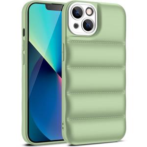 huismerk Eidown-airbag schokbestendige telefooncase voor iPhone 13 (Legergroen)