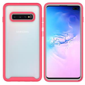 huismerk Voor Samsung Galaxy S10 Plus Starry Sky Solid Color Series Schokbestendige PC + TPU beschermhoes(rood)