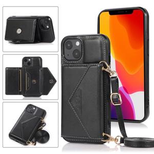 huismerk Multifunctionele Cross-body Card Bag TPU + PU Back Cover Case met Houder & Card Slot & Portemonnee voor iPhone 13 Mini