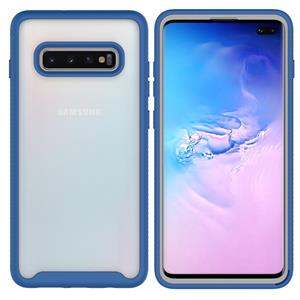 huismerk Voor Samsung Galaxy S10 Plus Starry Sky Solid Color Series Schokbestendige PC + TPU Beschermhoes (Royal Blue)