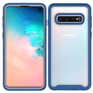 huismerk Voor Samsung Galaxy S10 Starry Sky Solid Color Series Schokbestendige PC + TPU Beschermhoes (Royal Blue)