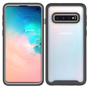 huismerk Voor Samsung Galaxy S10 Starry Sky Solid Color Series Schokbestendige PC + TPU Beschermhoes(Zwart)