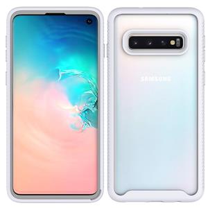 huismerk Voor Samsung Galaxy S10 Starry Sky Solid Color Series Schokbestendige PC + TPU beschermhoes(wit)