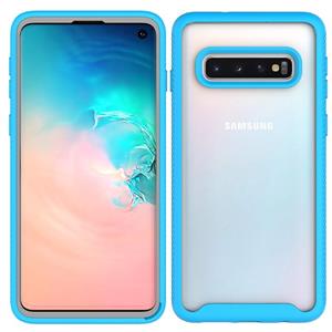 huismerk Voor Samsung Galaxy S10 Starry Sky Solid Color Series Schokbestendige PC + TPU beschermhoes (Baby Blue)