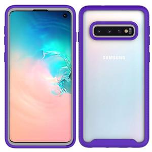 huismerk Voor Samsung Galaxy S10 Starry Sky Solid Color Series Schokbestendige PC + TPU Beschermhoes(Paars)