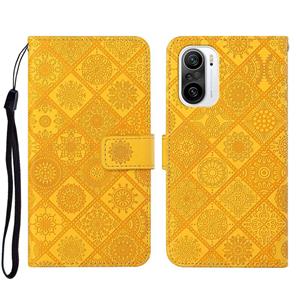 huismerk Voor Xiaomi Redmi K40 Ethnic Style Lederen telefoonhoesje met etnische stijl