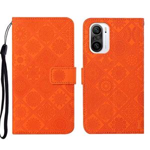 huismerk Voor Xiaomi Redmi K40 Ethnic Style Lederen telefoonhoesje met etnische stijl