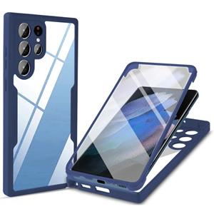 huismerk Voor Samsung Galaxy S22 Ultra 5G Acrylic + TPU 360 graden Volledige dekking Shockproof Phone Case