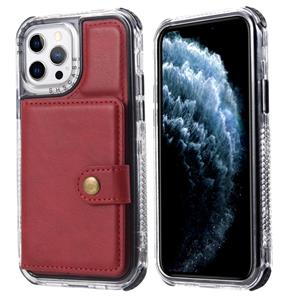 huismerk Portefeuille Kaart Schokbestendige Telefooncase voor iPhone 13