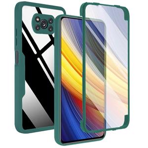 huismerk Voor Xiaomi Poco X3 NFC / X3 Acryl + TPU 360 graden Volledige dekking Shockproof Phone Case