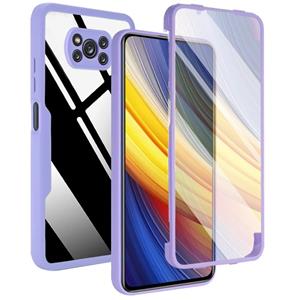 huismerk Voor Xiaomi Poco X3 NFC / X3 Acryl + TPU 360 graden Volledige dekking Shockproof Phone Case (Purple)