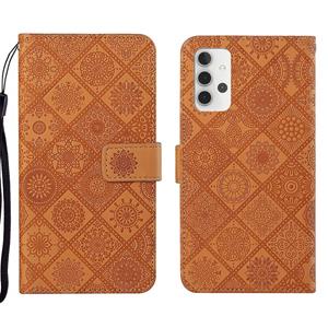 huismerk Voor Samsung Galaxy A32 5G Ethnic Style Lederen telefoonhoesje met etnische stijl