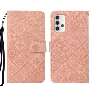 huismerk Voor Samsung Galaxy A32 5G Ethnic Style Lederen telefoonhoesje met etnische stijl