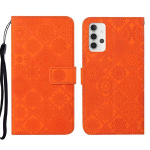 huismerk Voor Samsung Galaxy A32 5G Ethnic Style Lederen telefoonhoesje met etnische stijl