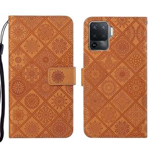 huismerk Voor OPPO A94 4G Ethnic Style Lederen telefoonhoesje