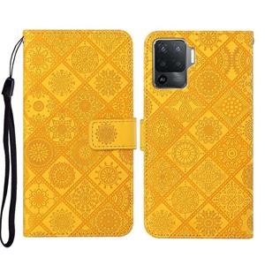 huismerk Voor OPPO A94 4G Ethnic Style Lederen telefoonhoesje