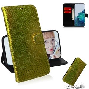 huismerk Voor Samsung Galaxy S30 Solid Color Kleurrijke Magnetische gesp horizontale flip pu lederen kast met Holder & Card Slots & Wallet & Lanyard(Goud)