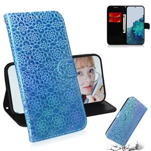 huismerk Voor Samsung Galaxy S30 Solid Color Kleurrijke Magnetische gesp horizontale flip pu lederen kast met Holder & Card Slots & Wallet & Lanyard(Sky Blue)