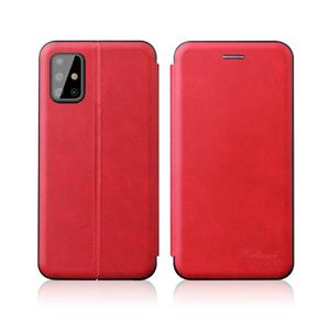 huismerk Voor Samsung Galaxy A32 4G (EU-versie) ntegrated elektriciteit persen retro textuur magnetische TPU + PU lederen hoesje met kaartsleuf en houder (rood