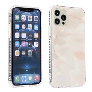 huismerk Sands Marble Double-sided IMD Pattern TPU + Acrylic Case For iPhone 13 mini(Brandy Jade)