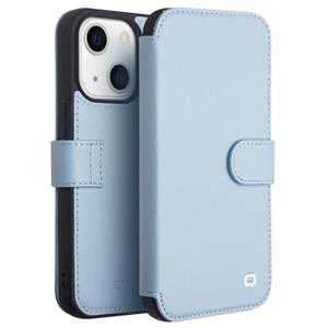 Qialino magnetische gesp Telefoon lederen tas met kaartsleuf voor iphone 13 (Sierra Blue)