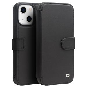 Qialino magnetische gesp Telefoon lederen tas met kaartsleuf voor iphone 13 mini