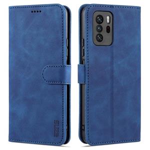 Voor Xiaomi Redmi Note 10 PRO 5G AZNS Skin Feel Calf Texture Horizontale Flip Lederen Case met Kaart Slots & Houder & Portemonnee