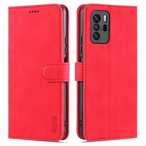 Voor Xiaomi Poco X3 GT AZNS Skin Feel Calf Texture Horizontale Flip Lederen Case met Kaart Slots & Houder & Portemonnee