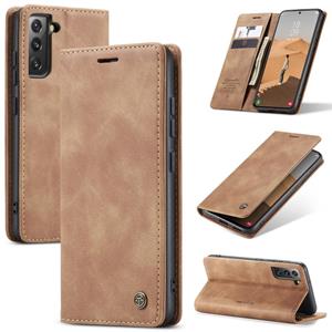 Voor Samsung Galaxy S22 + Caseme 013 Multifunctionele Horizontale Flip Lederen Telefoonhoes (Brown)